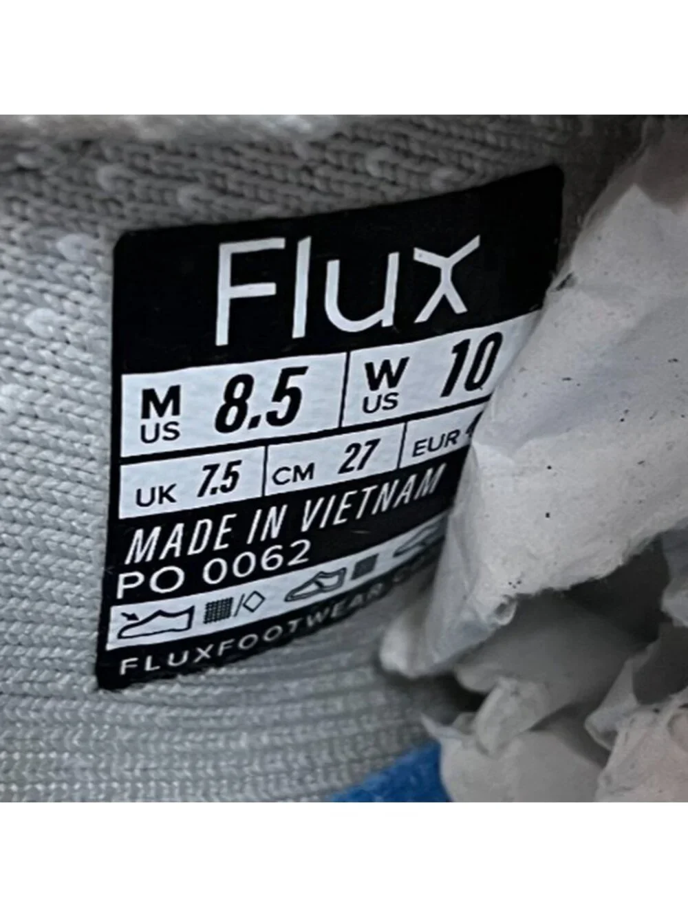 Flux Adapt Runner White Gum Mens Size 8.5 Running Walking Knit Shoes Sneakers